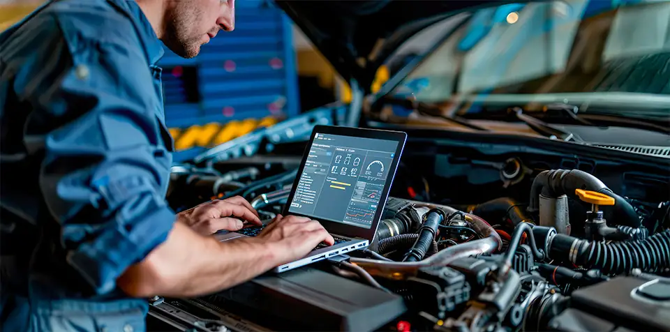 Diagnostic d'un voyant et d'une panne électronique automobile